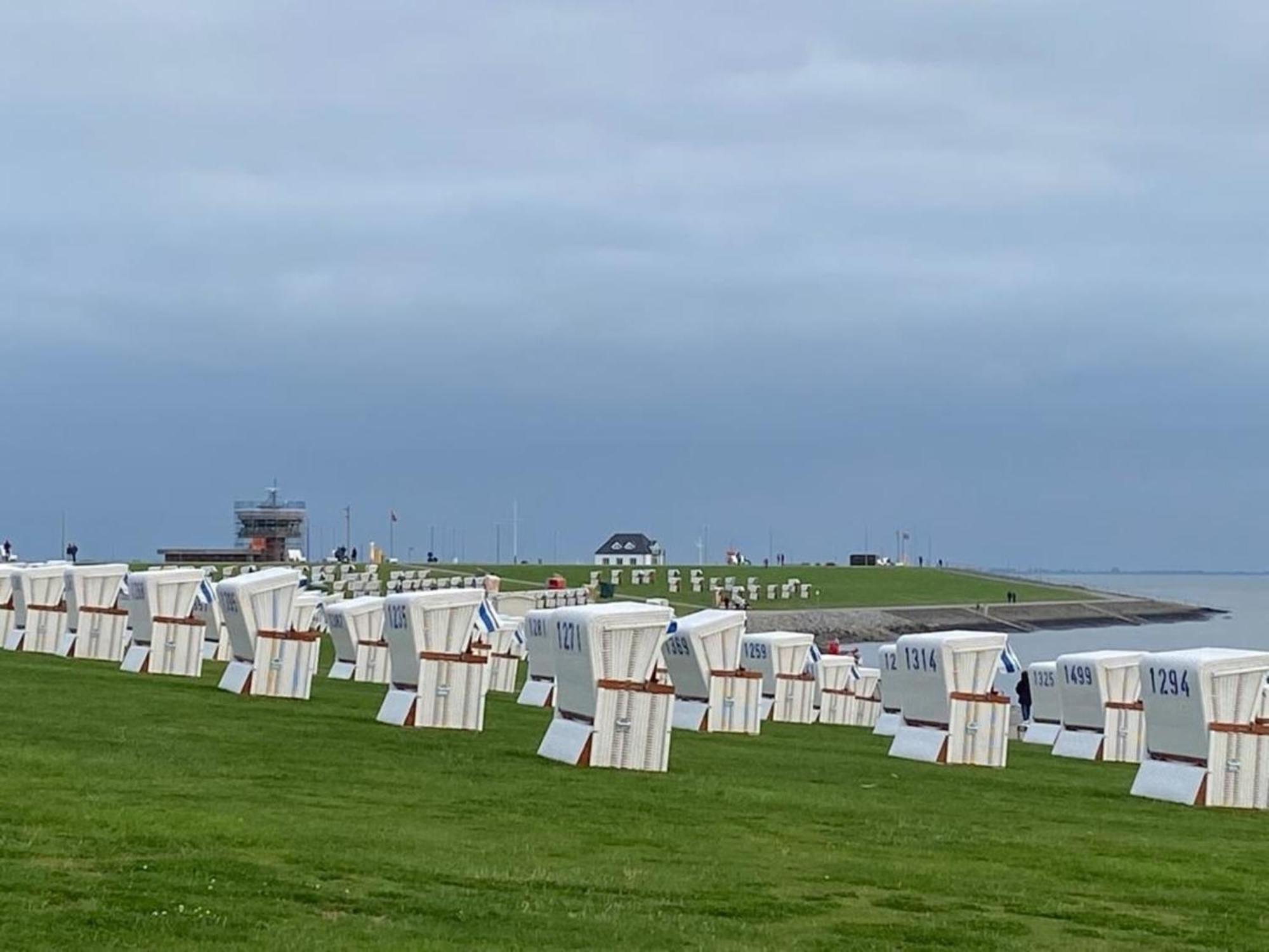 Strandkorb Buesum Exklusiv,Hafennaehe 외부 사진